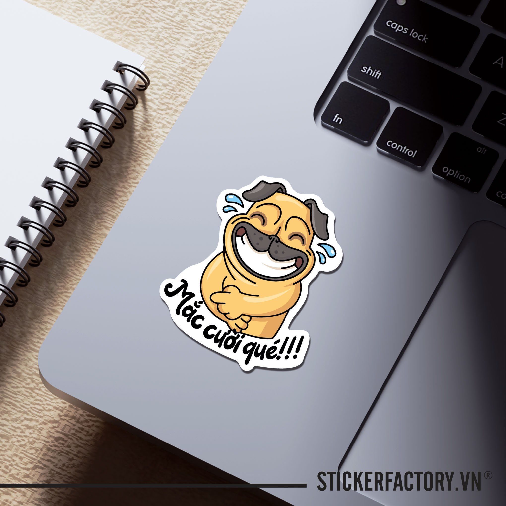 MẮC CƯỜI QUÉ!!! DOG 7cm - Sticker Die-cut hình dán cắt rời