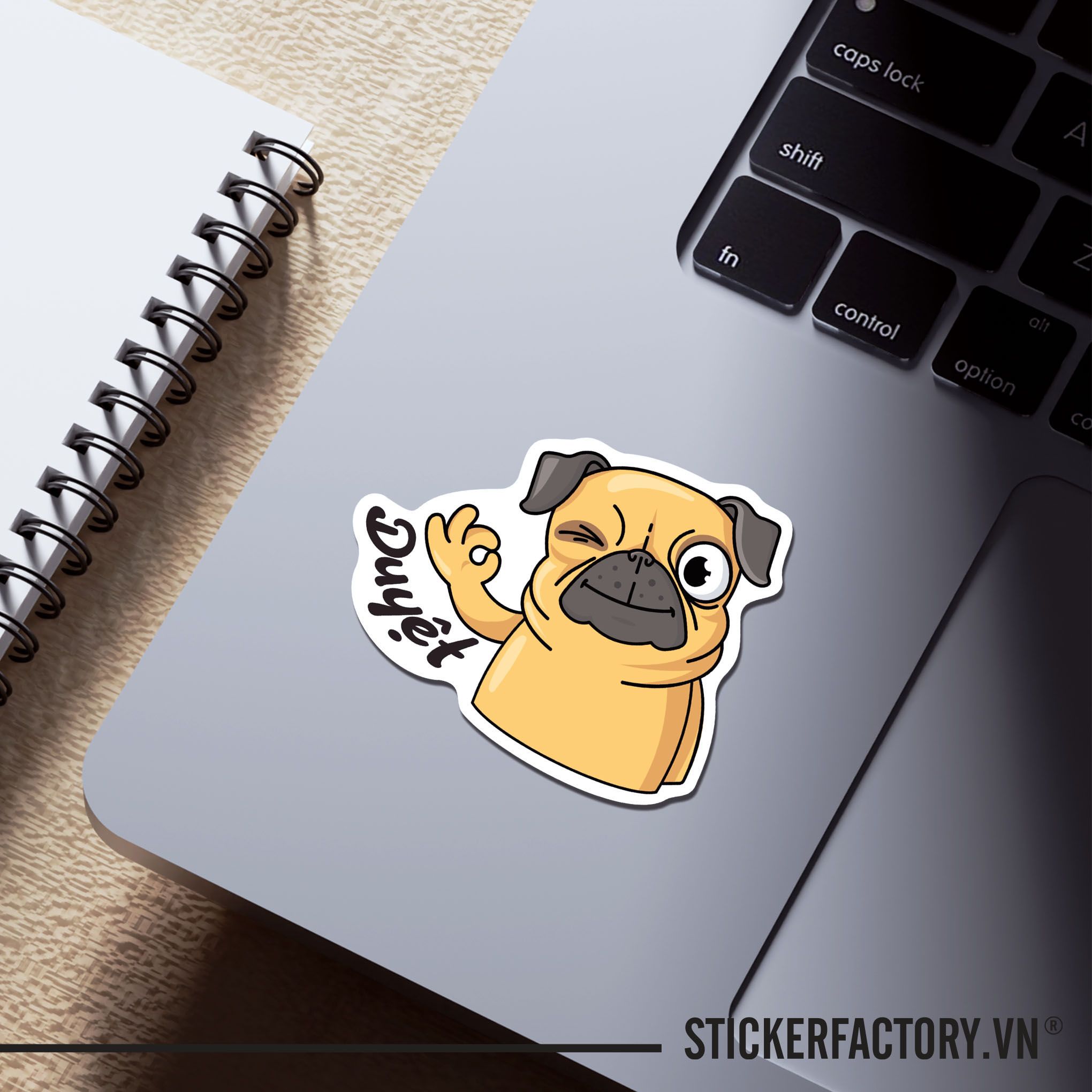 OK DUYỆT!!! DOG 7cm - Sticker Die-cut hình dán cắt rời
