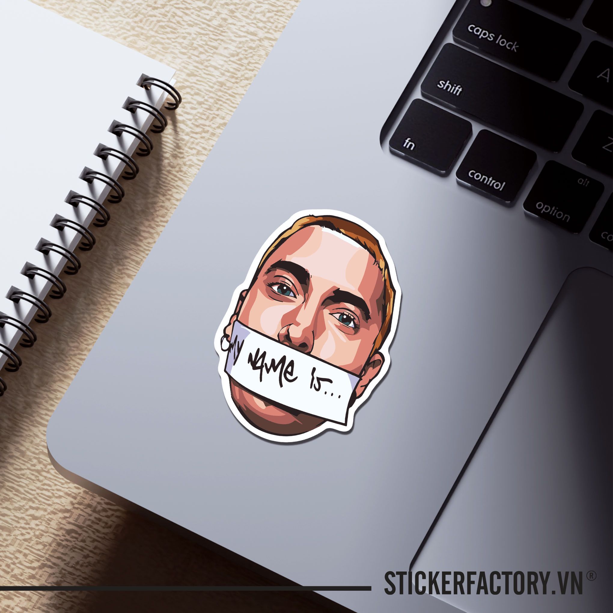 EMINEM MY NAME IS 7cm - Sticker Die-cut hình dán cắt rời