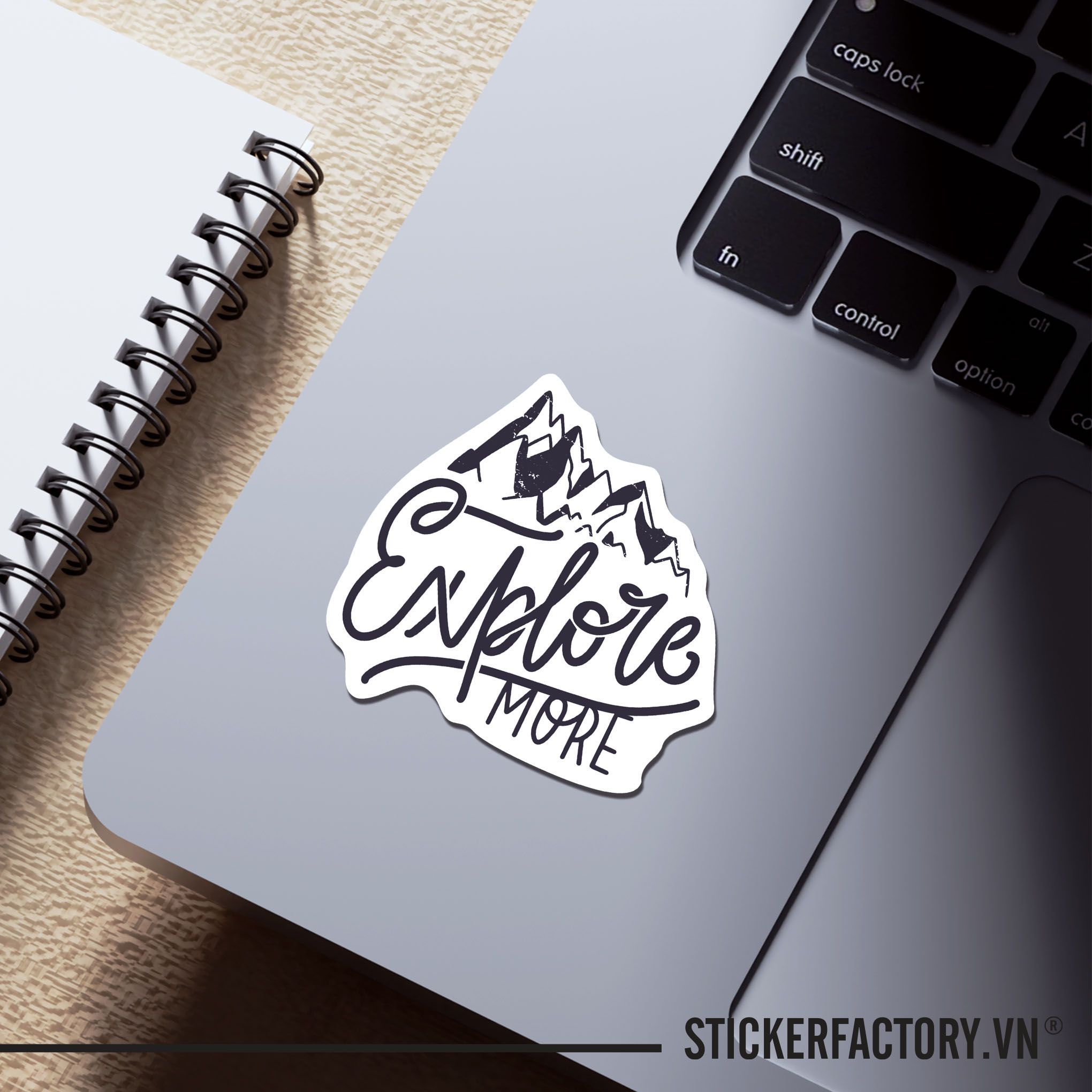 EXPLORE MORE 7cm - Sticker Die-cut hình dán cắt rời