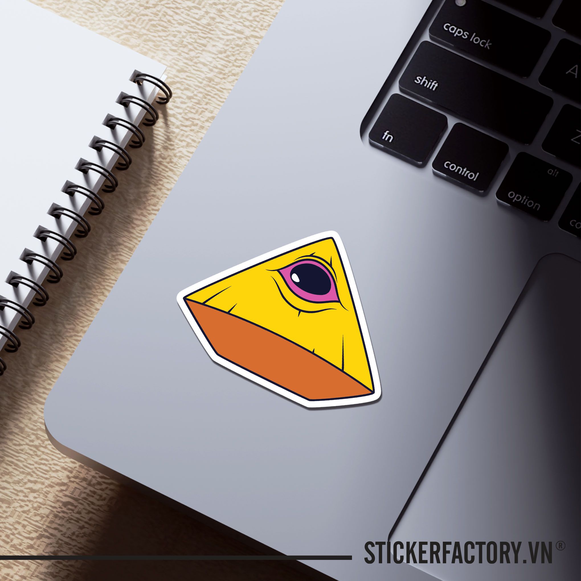 EYE ON A PYRAMID 7cm - Sticker Die-cut hình dán cắt rời