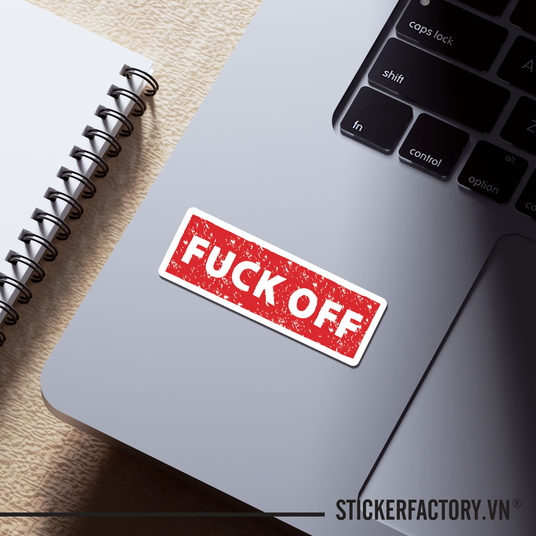 FUCK OFF 7cm - Sticker Die-cut hình dán cắt rời