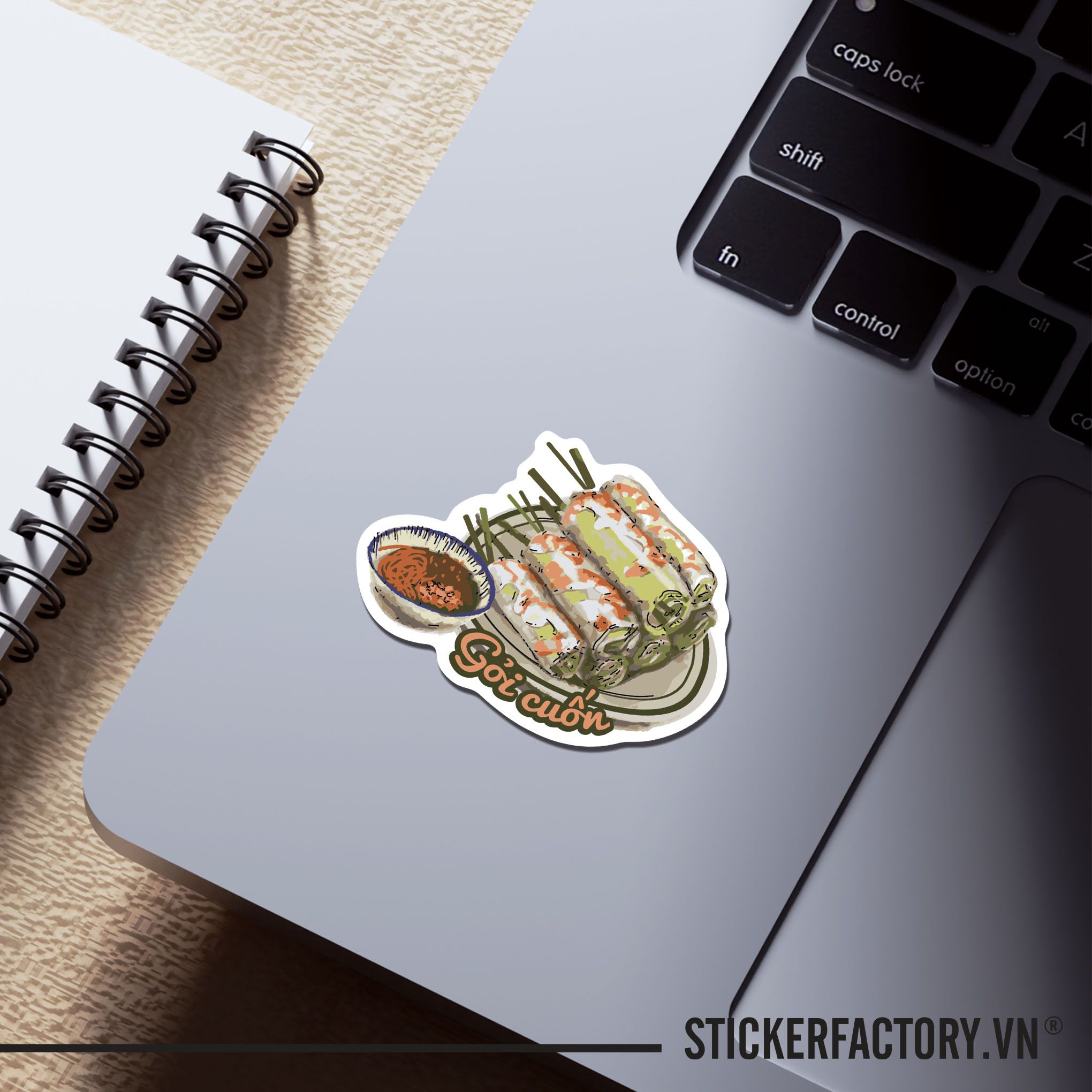 GỎI CUỐN 7cm - Sticker Die-cut hình dán cắt rời