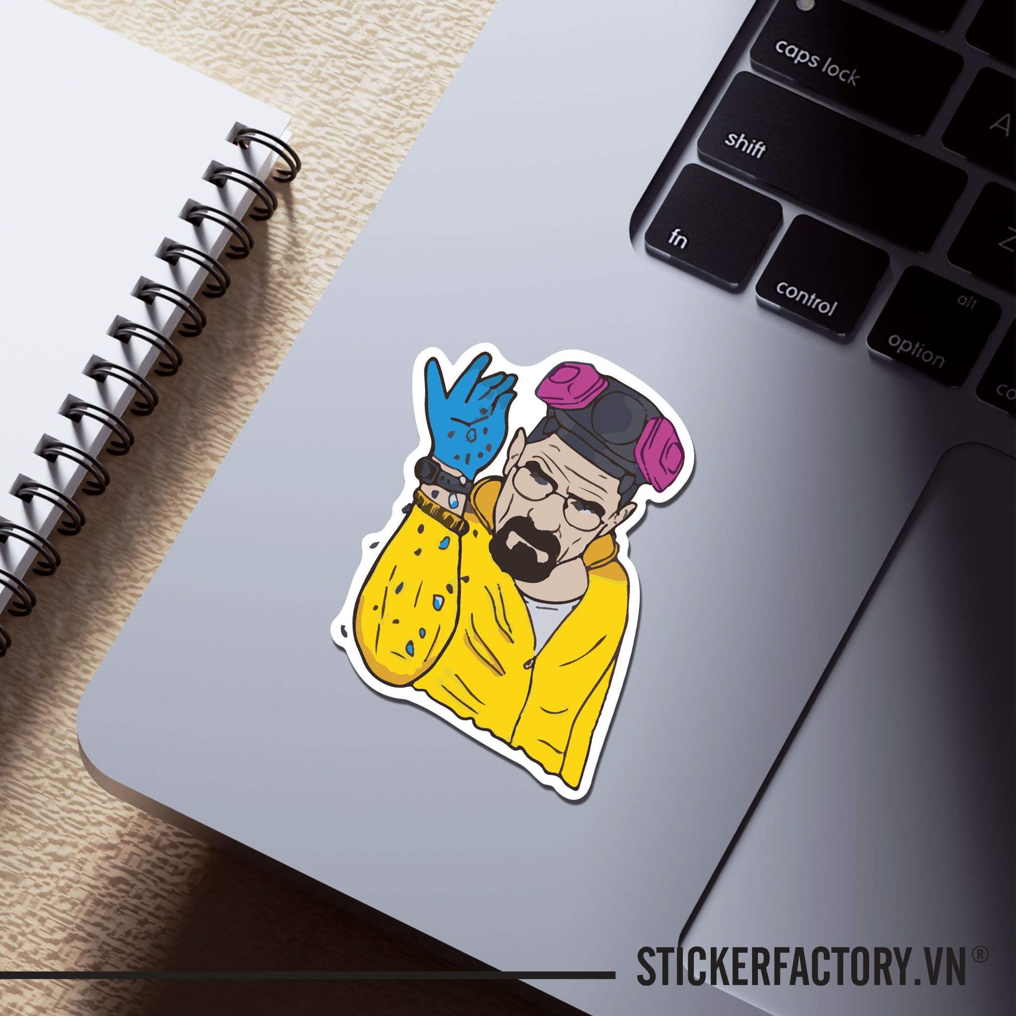 SALT HEISENBERG 7cm - Sticker Die-cut hình dán cắt rời