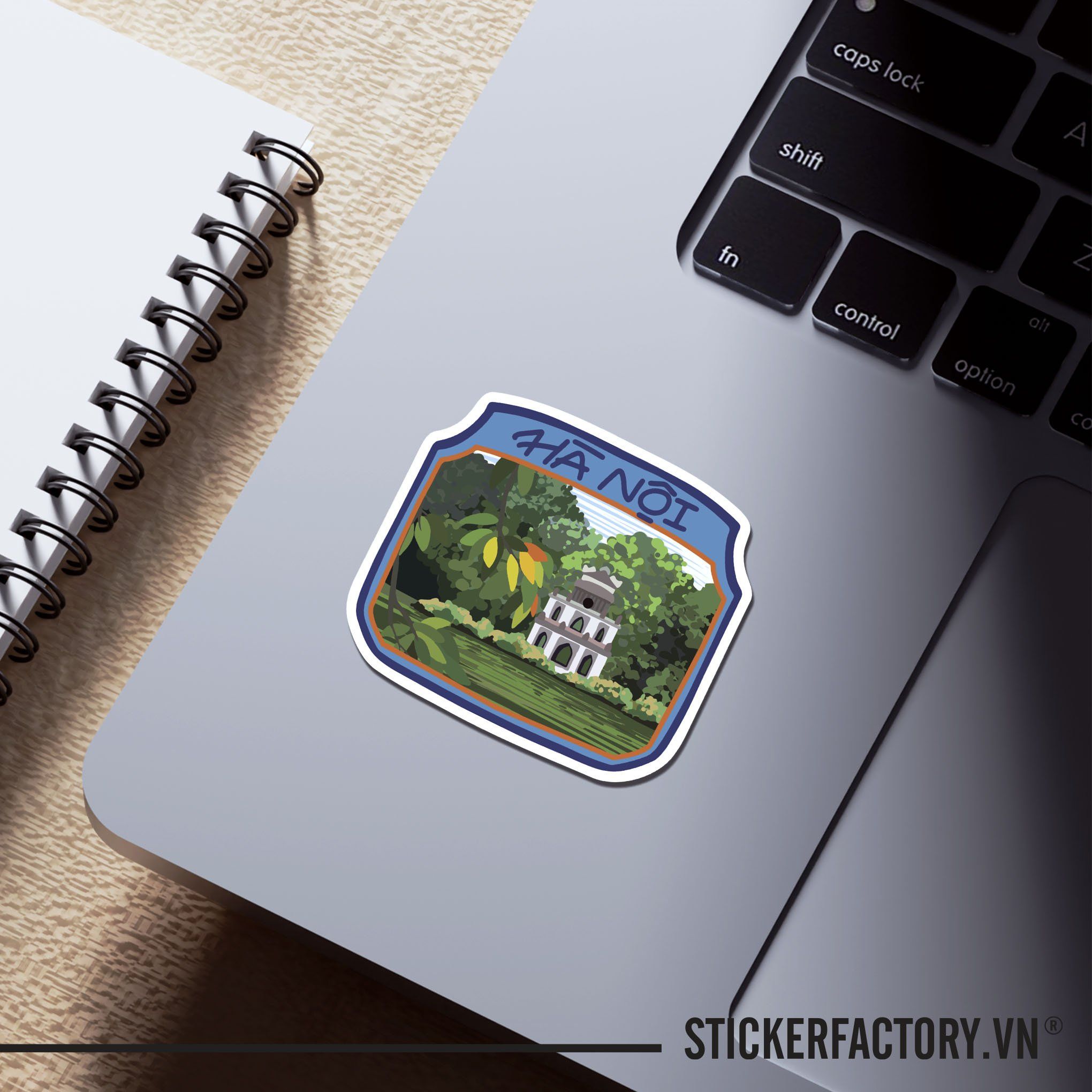 HỒ GƯƠM 7cm - Sticker Die-cut hình dán cắt rời