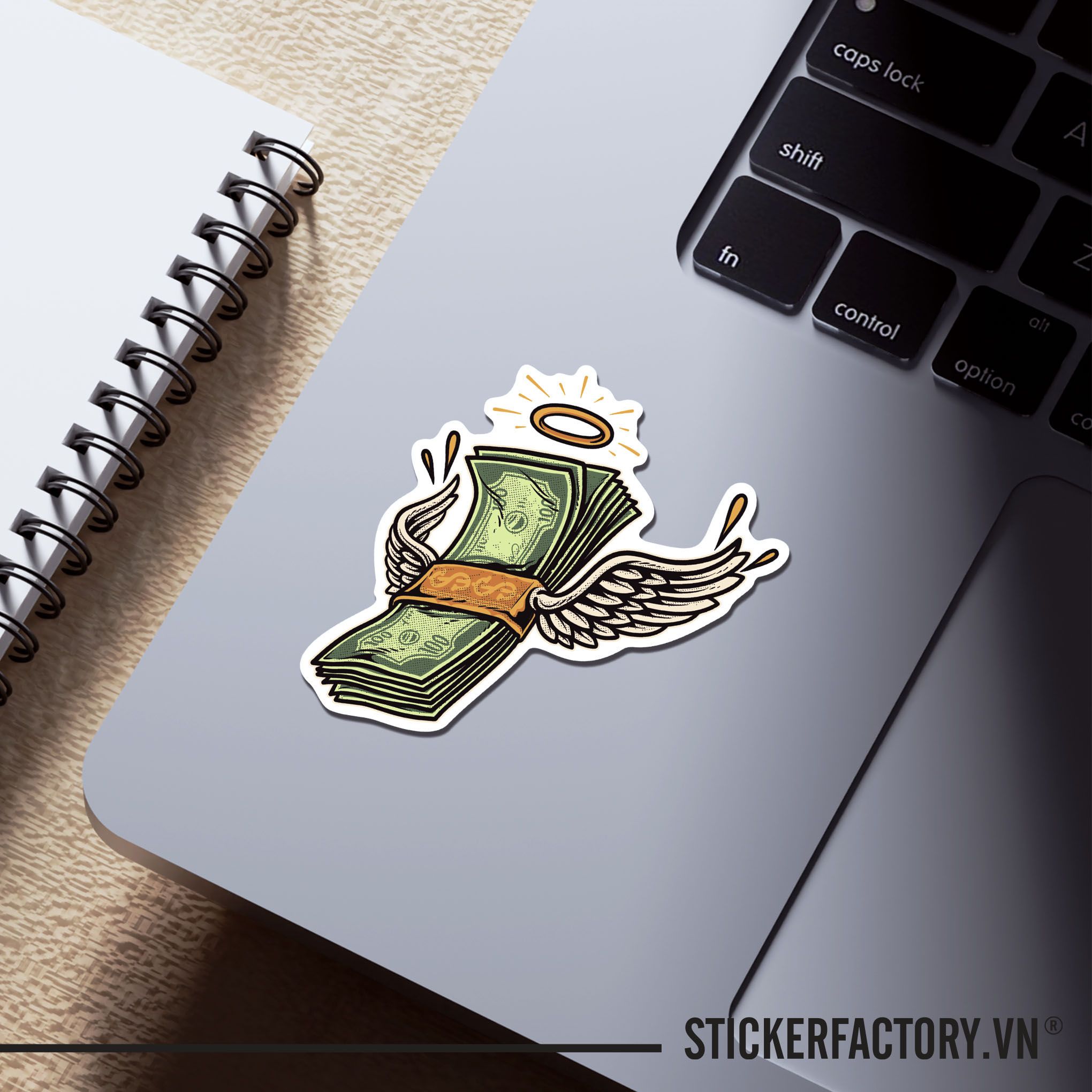 HOLLY MONEY 7cm - Sticker Die-cut hình dán cắt rời