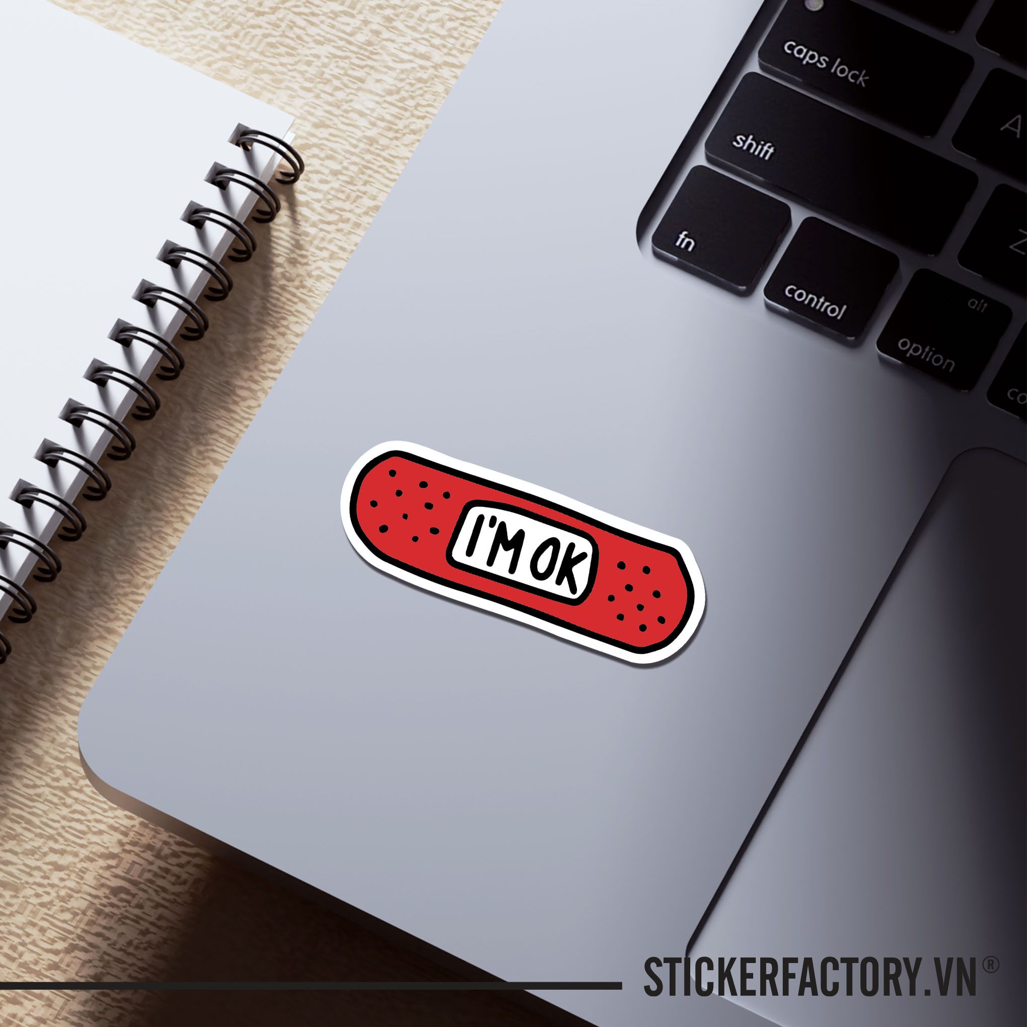 I'M OK TAPE 7cm - Sticker Die-cut hình dán cắt rời