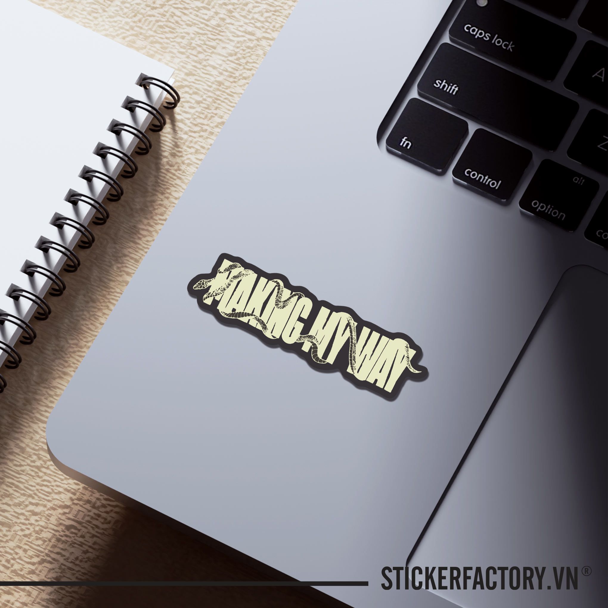 MAKING MY WAY 7cm - Sticker Die-cut hình dán cắt rời