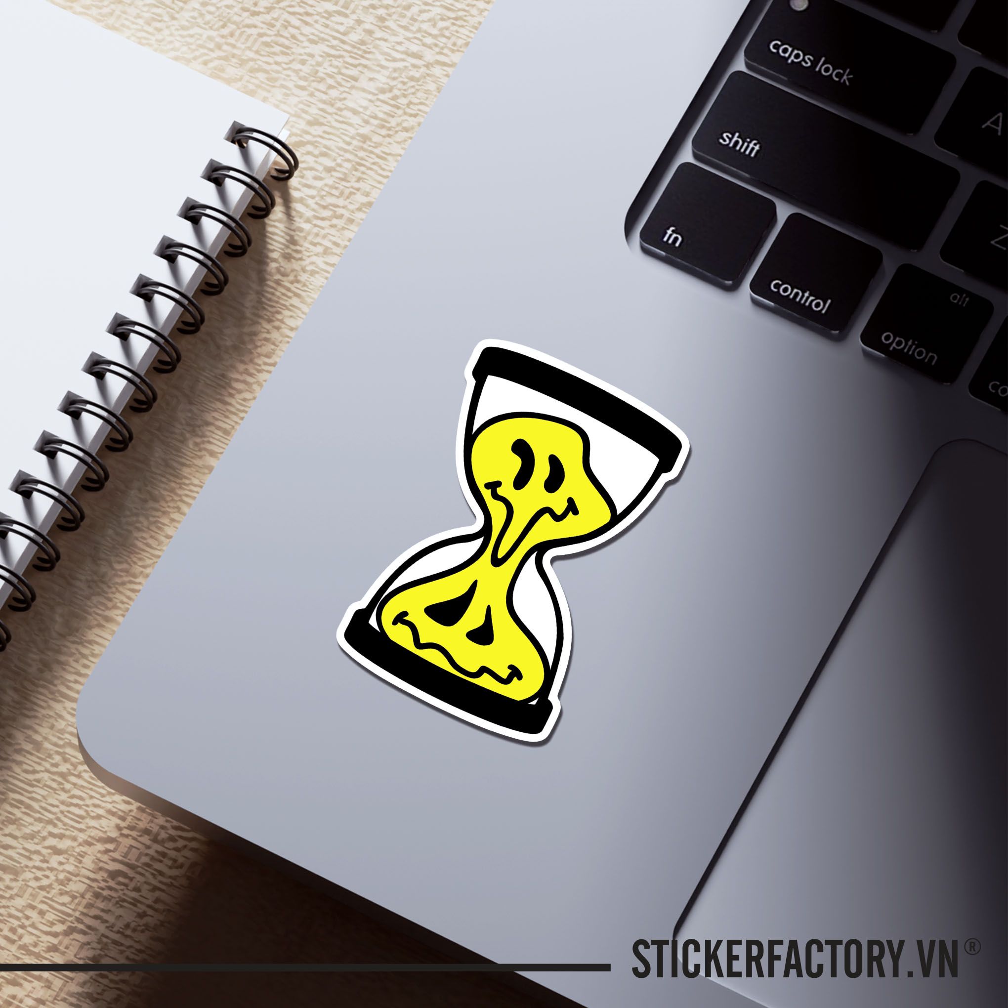 MELTING SMILE HOURGLASS 7cm - Sticker Die-cut hình dán cắt rời