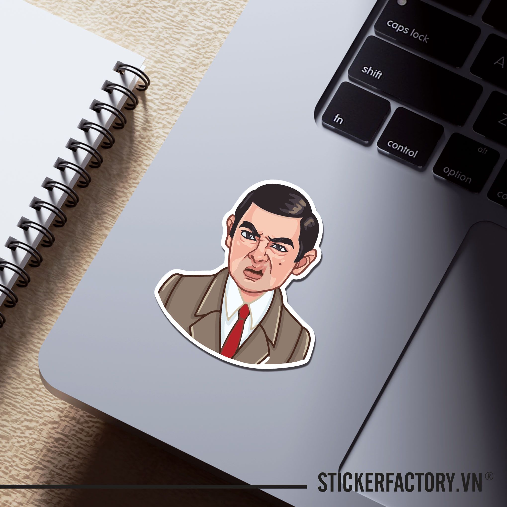 MR. BEAN 7cm - Sticker Die-cut hình dán cắt rời