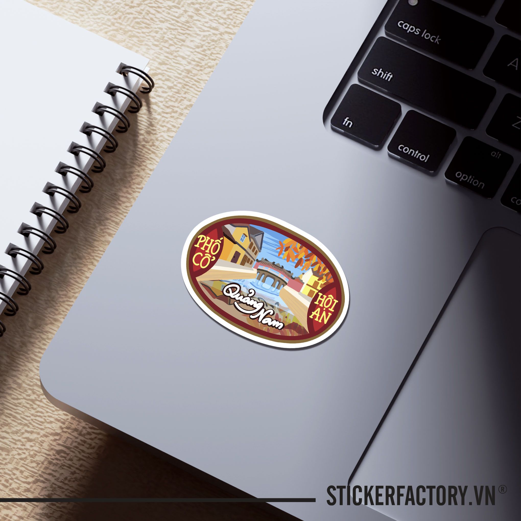 PHỐ CỔ HỘI AN QUẢNG NAM 7cm - Sticker Die-cut hình dán cắt rời
