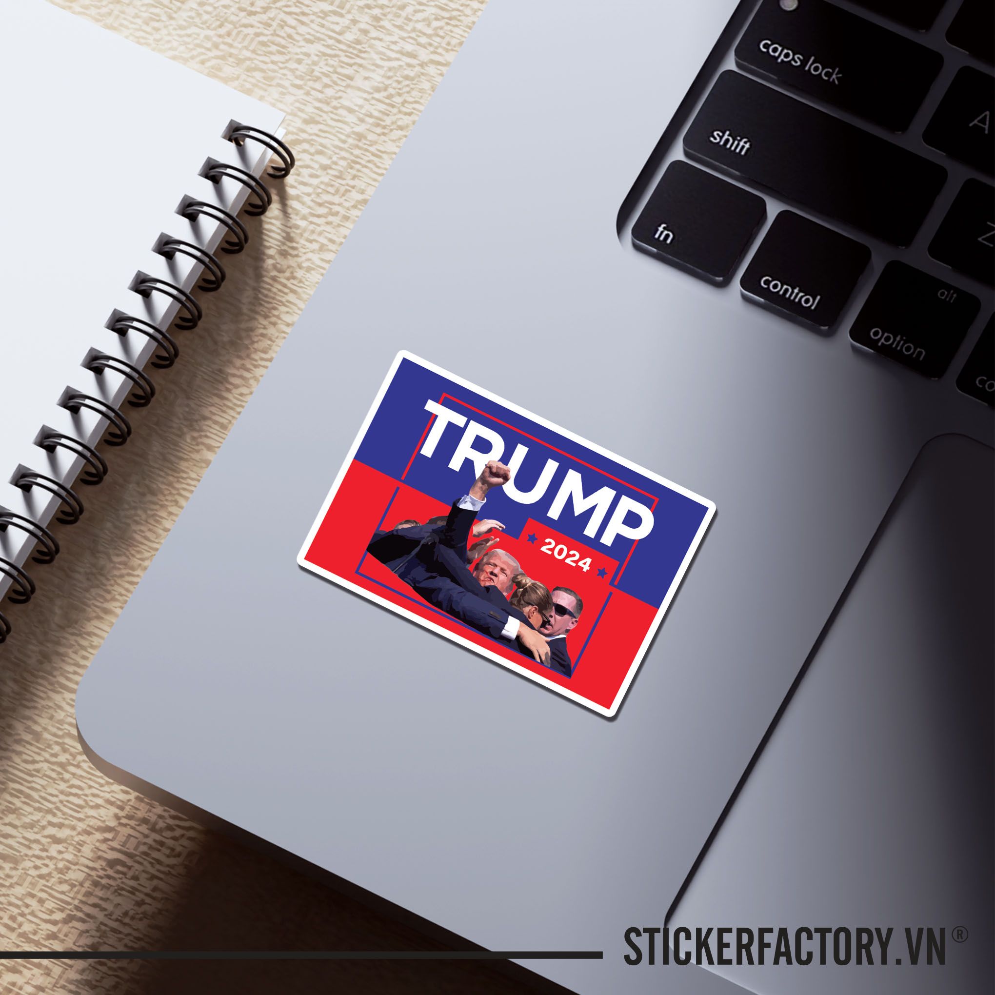 TRUMP 2024 7cm - Sticker Die-cut hình dán cắt rời