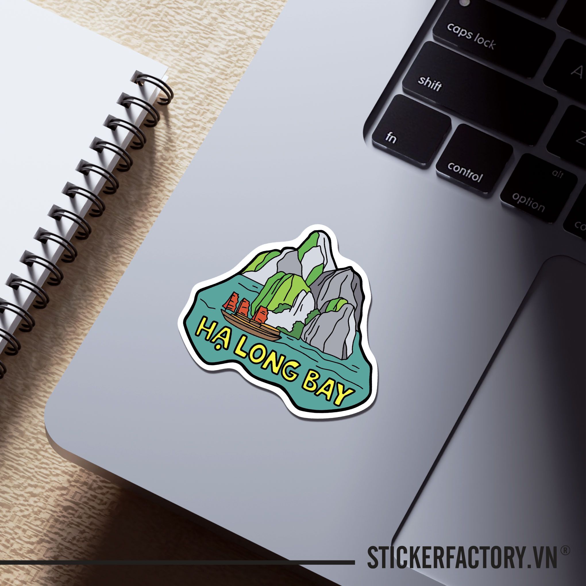 VỊNH HẠ LONG 7cm - Sticker Die-cut hình dán cắt rời