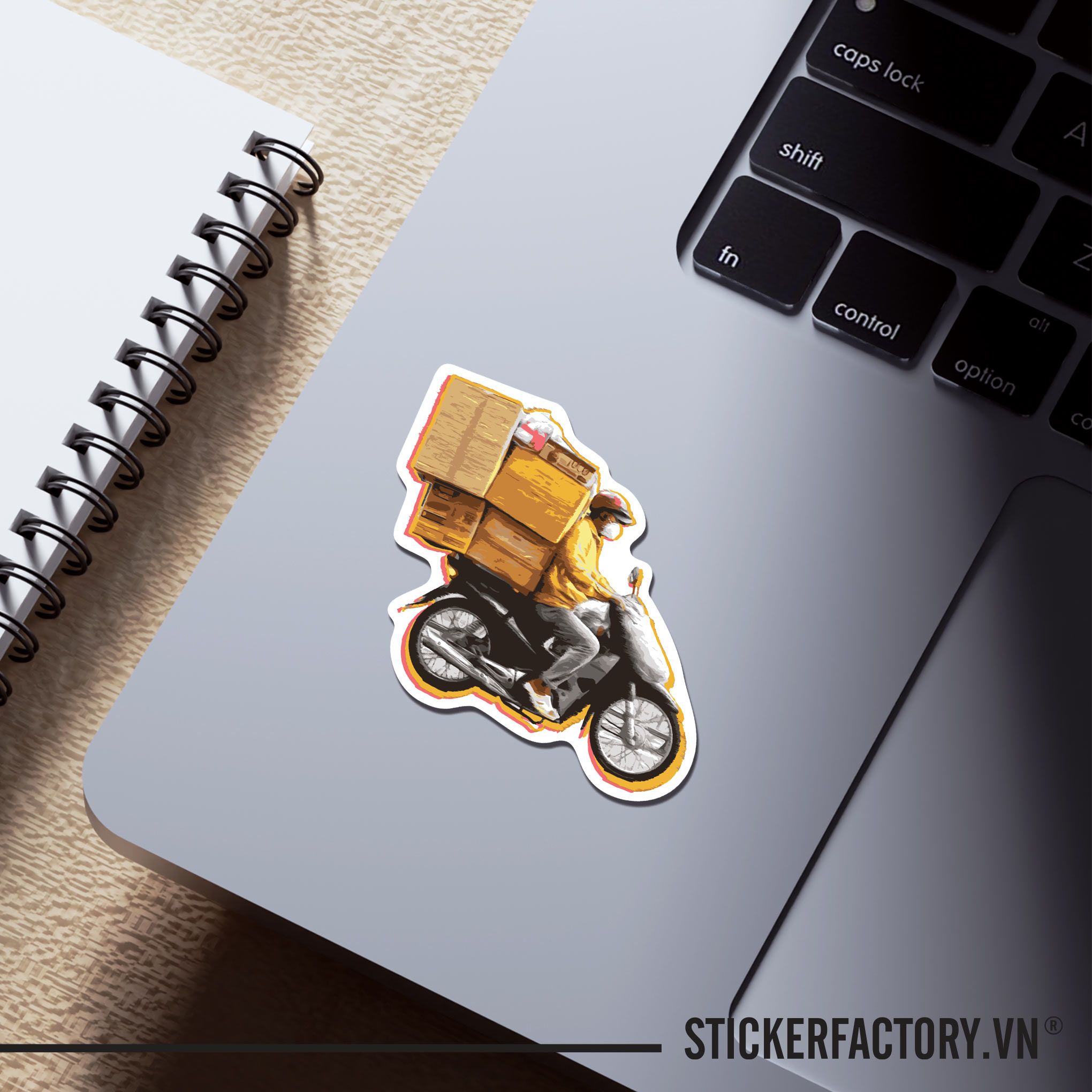 VIETNAM MOTORBIKE CARTON 7cm - Sticker Die-cut hình dán cắt rời