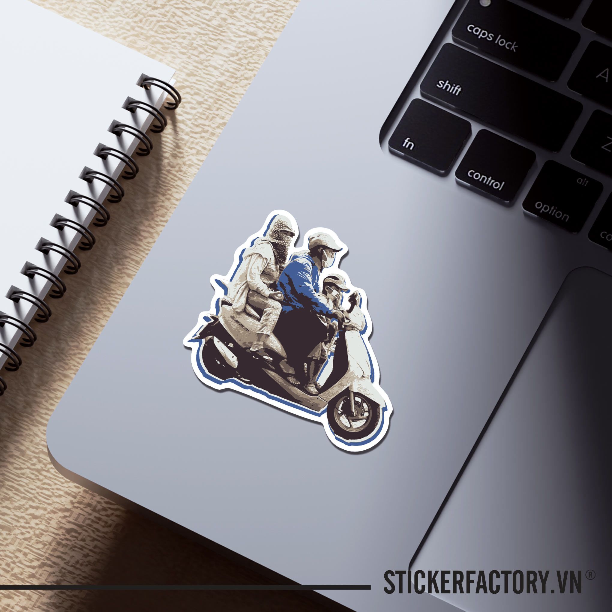 VIETNAM MOTORBIKE FAMILY 7cm - Sticker Die-cut hình dán cắt rời