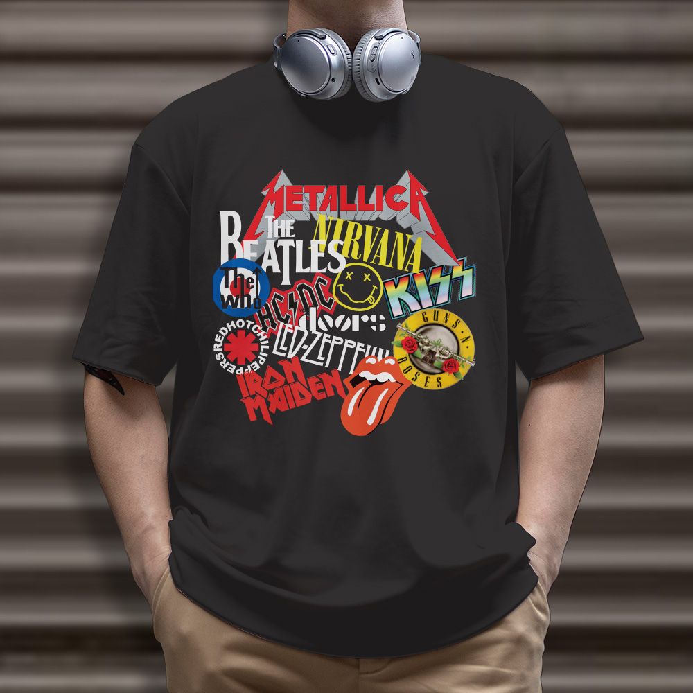 ROCK BAND LOGO TSHIRT Sticker Factory