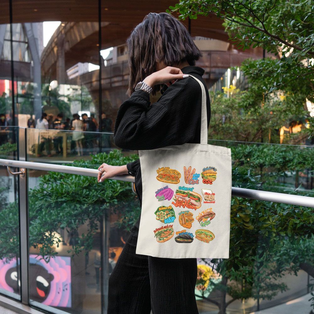 TOTE006 Vietnamese Bread - Túi Tote Canvas Bag