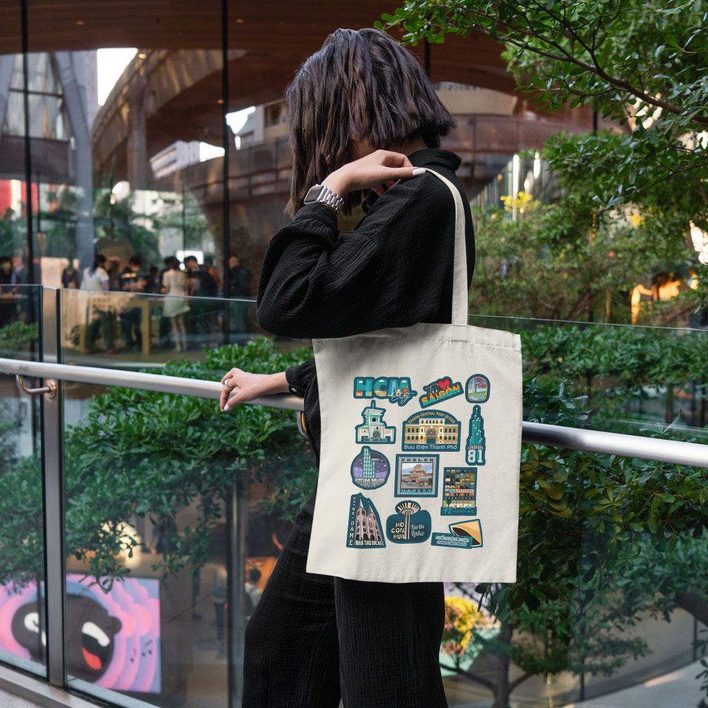 TOTE009 Ho Chi Minh City - Túi Tote Canvas Bag
