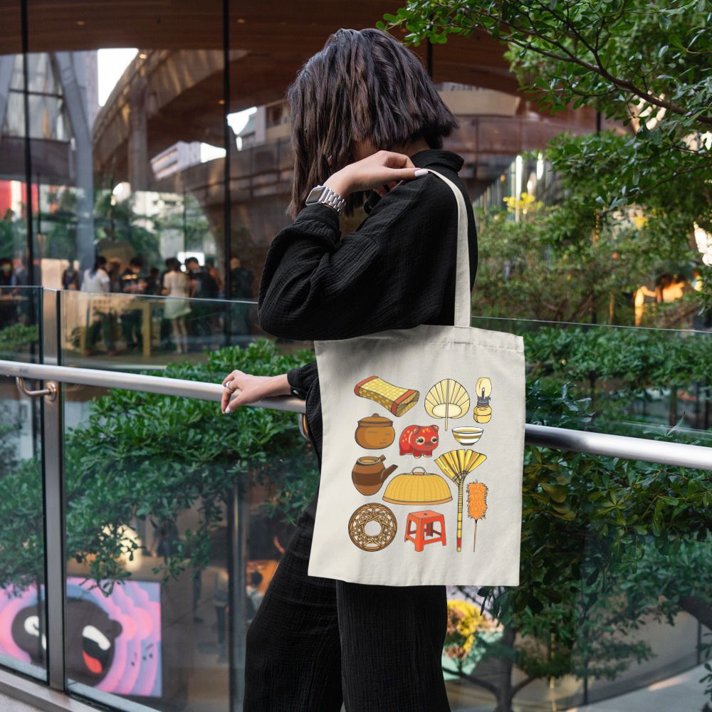TOTE031 Vietnamese Traditional - Túi Tote Canvas Bag