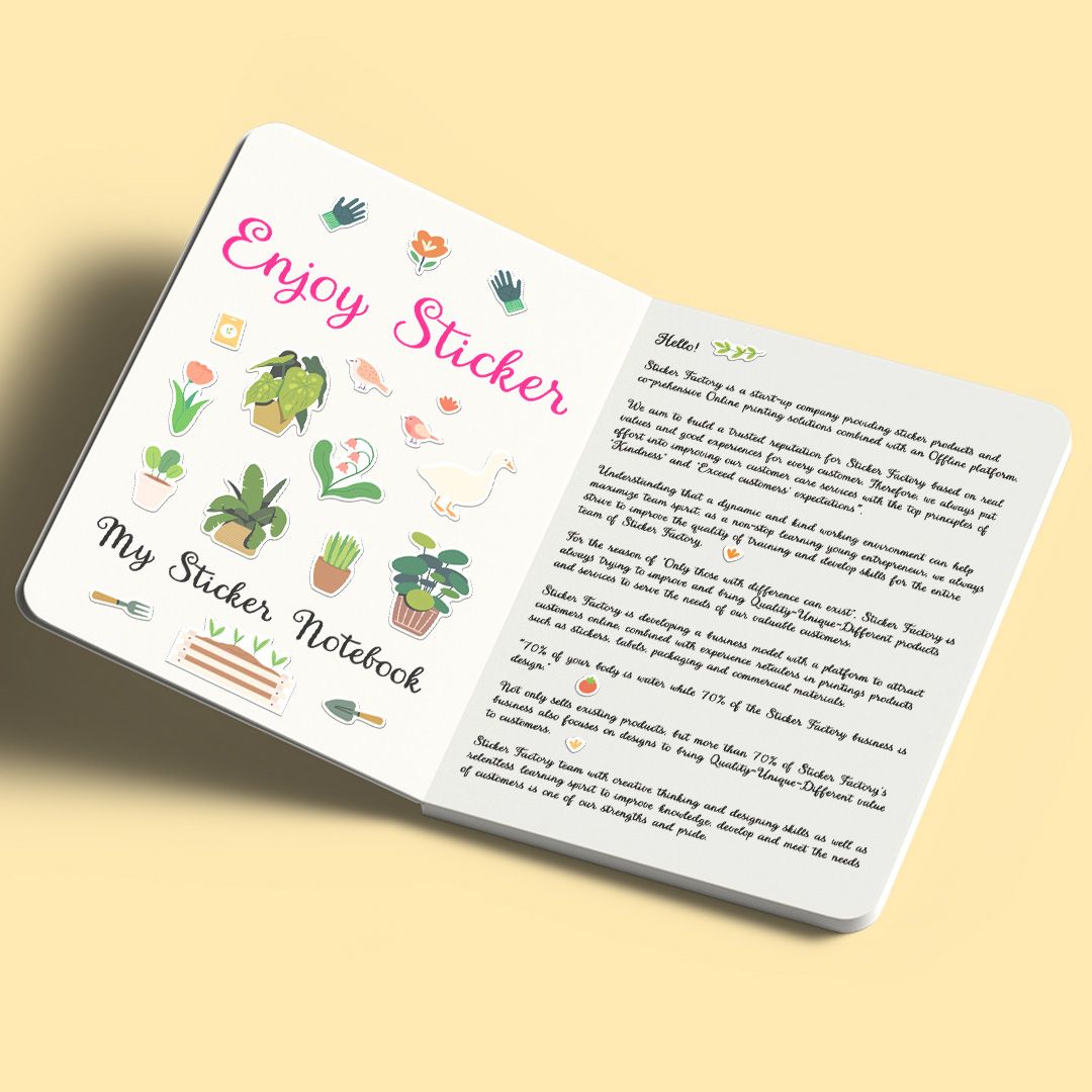 ES35 Happy Garden -  Enjoy sticker sheet