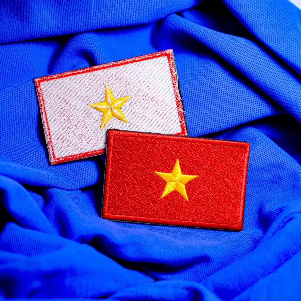PATCH003 VIETNAM FLAG - Patch vải thêu ủi chuyển nhiệt