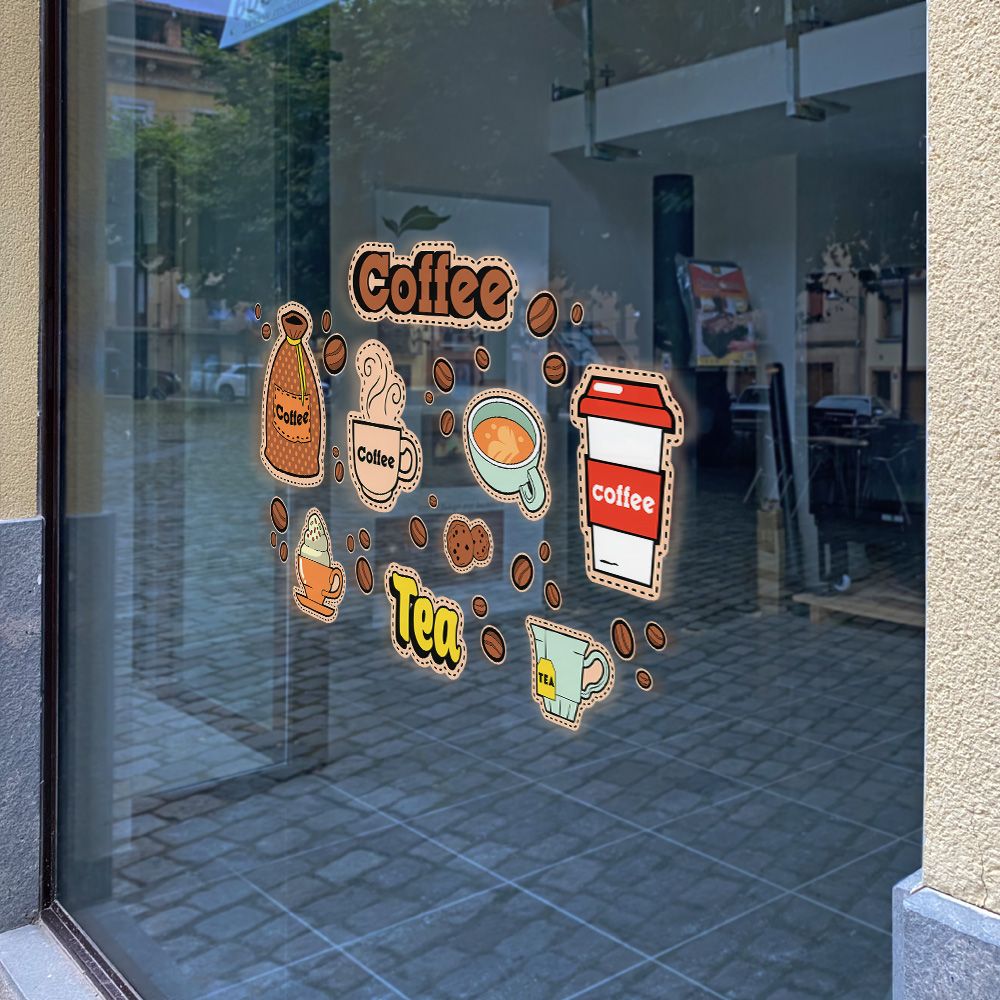 COFFEE AND TEA - Decoration Sticker