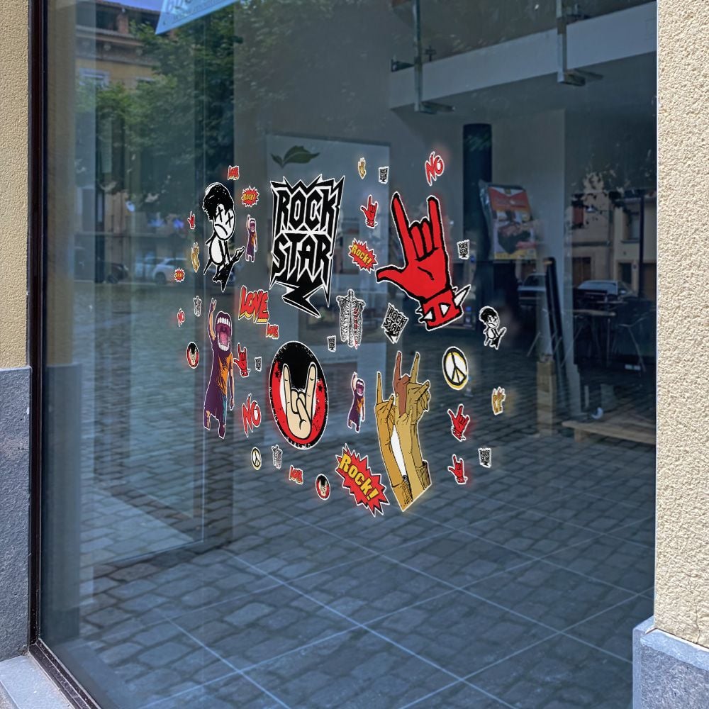 ROCK STAR - Decoration Sticker