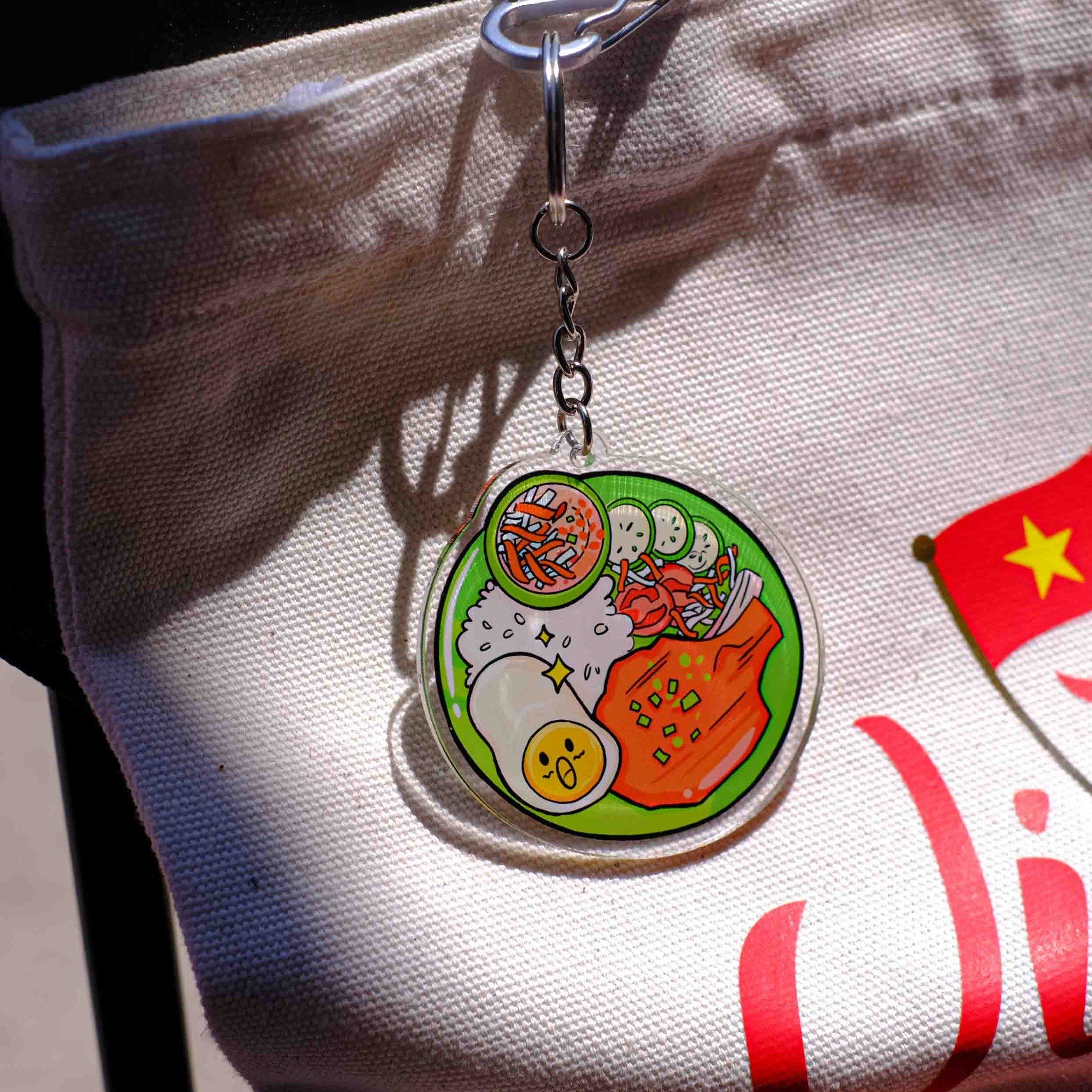 KC0023 Cơm Tấm - Móc khóa Acrylic