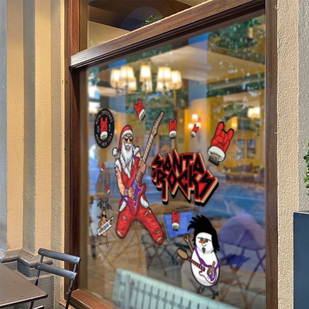 SANTA ROCKS - Noel Decoration Sticker