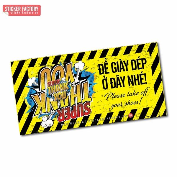 Để giày dép - Sticker decal ứng dụng