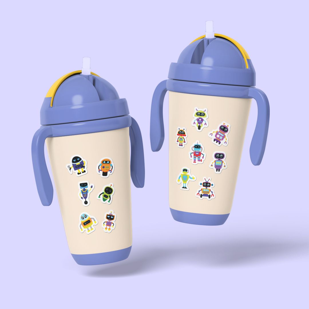 ES10 Cute Robot -  Enjoy sticker sheet