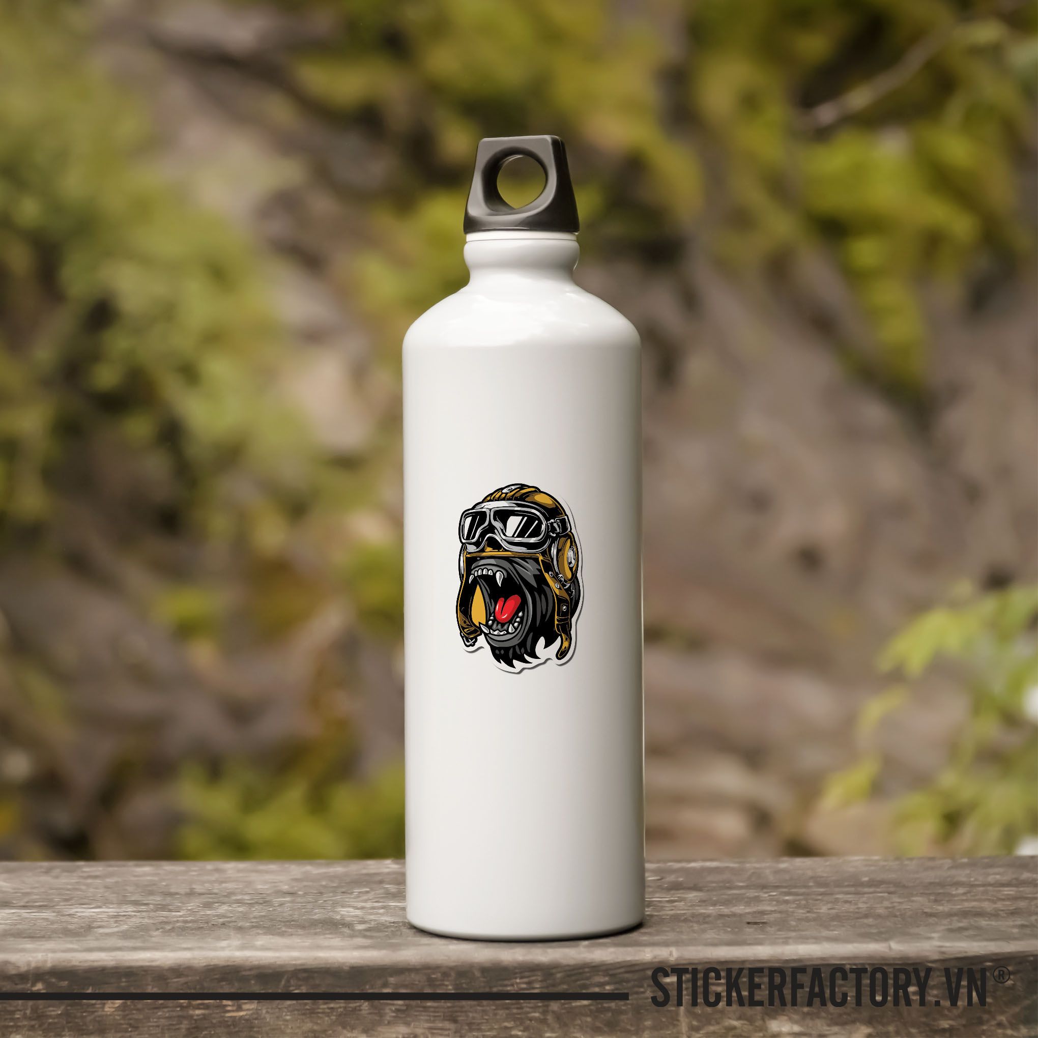 GORILLA BIKER 7cm - Sticker Die-cut hình dán cắt rời
