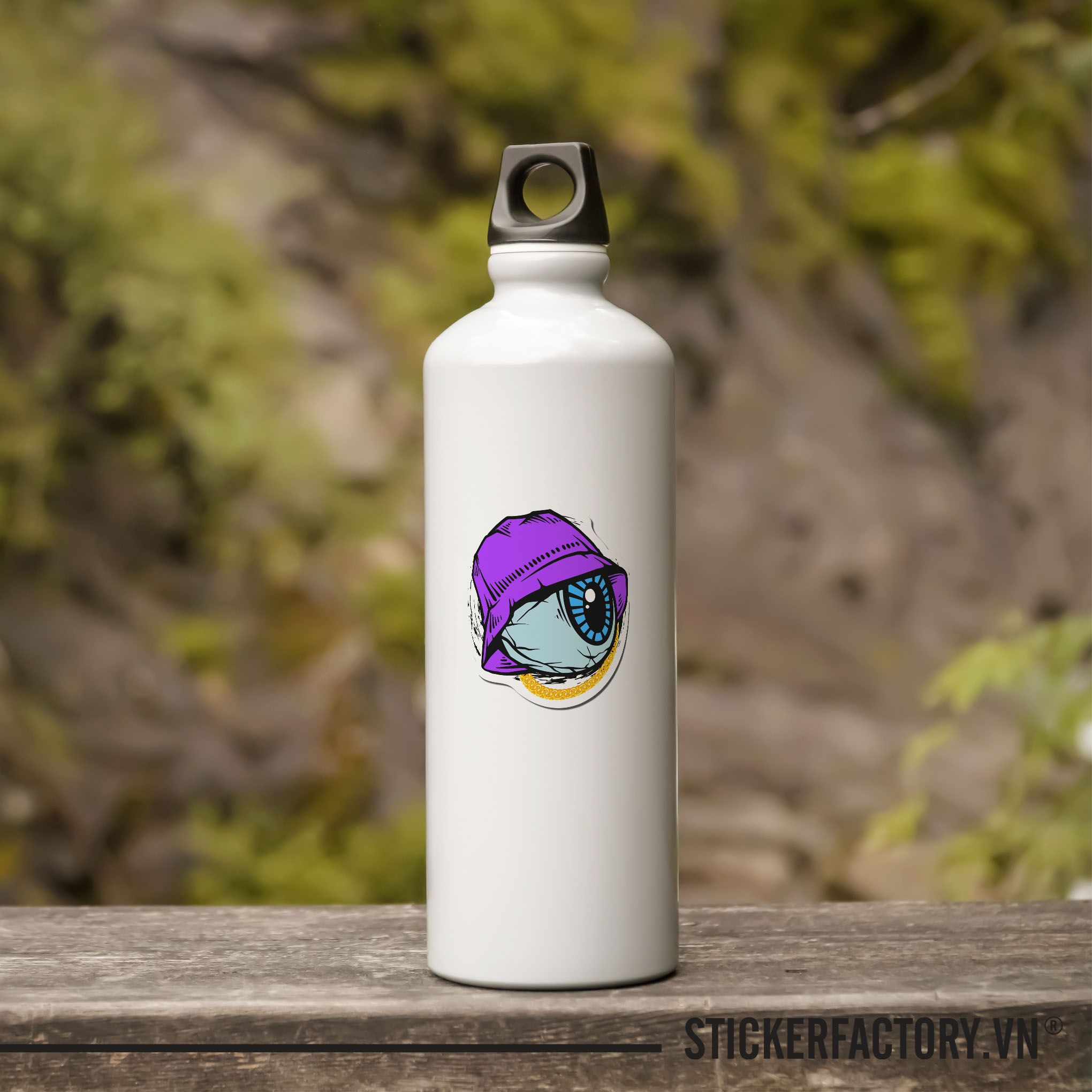 STREETWEAR EYEBALL 7cm - Sticker Die-cut hình dán cắt rời