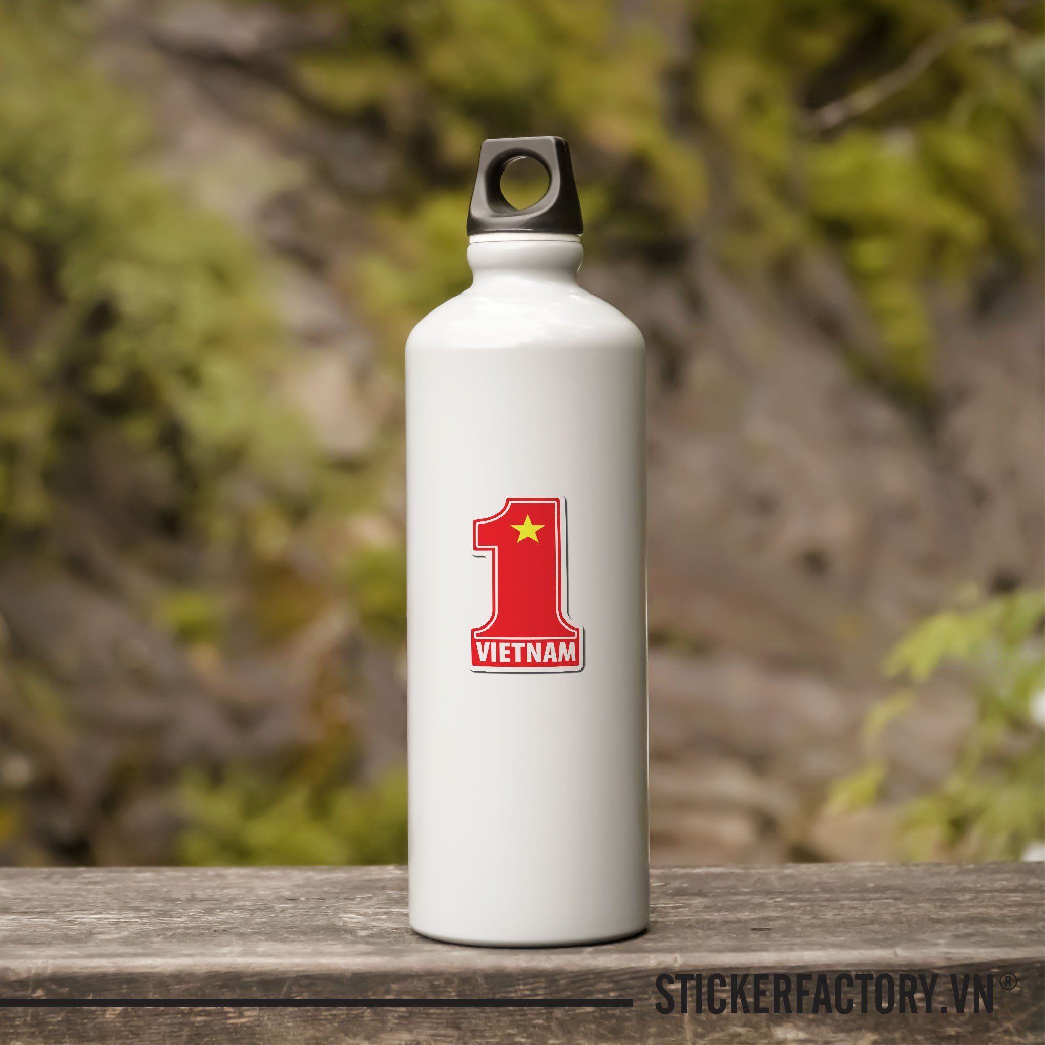 CỜ VIỆT NAM SỐ 1 - 7cm - Sticker Die-cut hình dán cắt rời