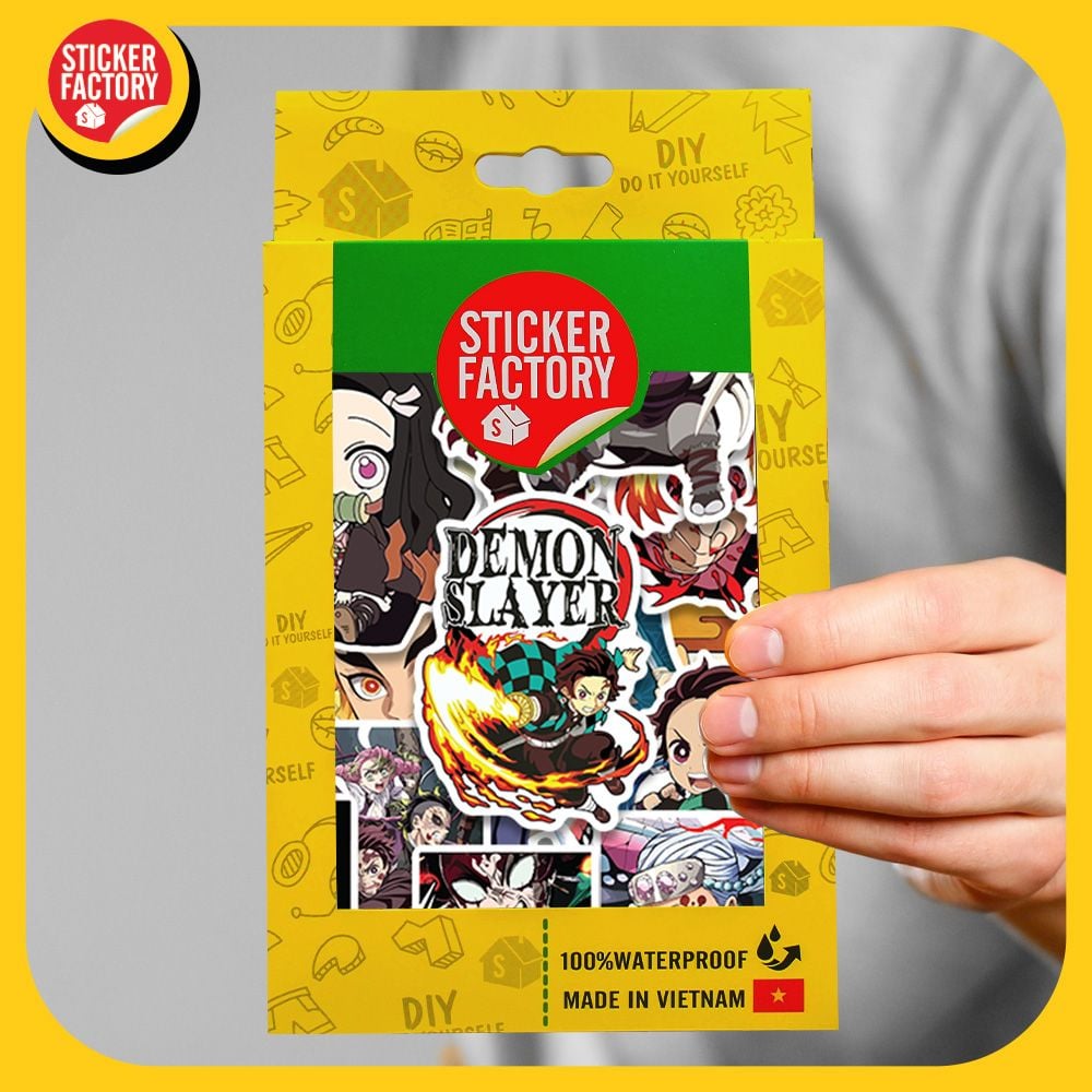 Demon Slayer - Set 100 sticker hình dán