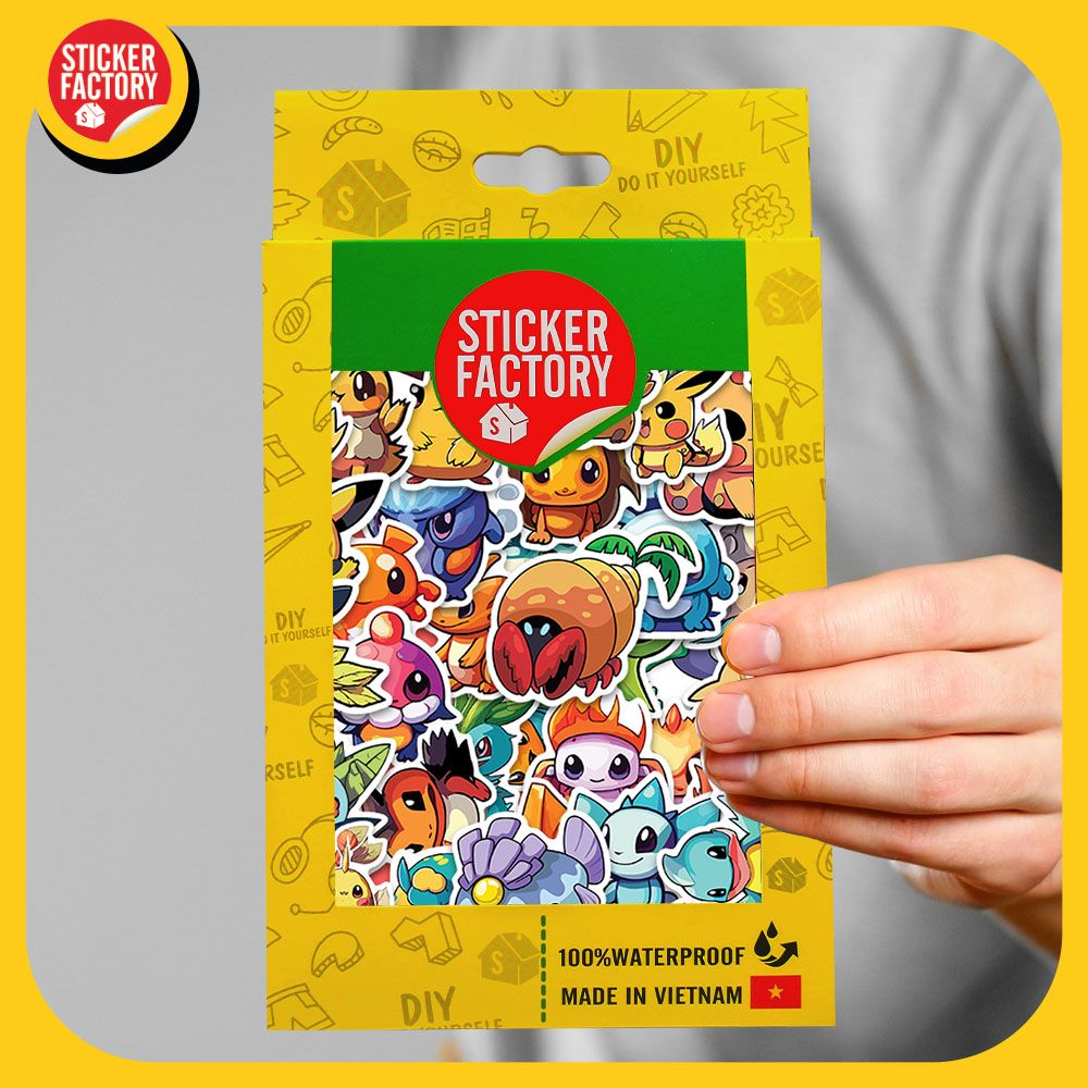 Pikamon Funny Animal - Set 100 sticker