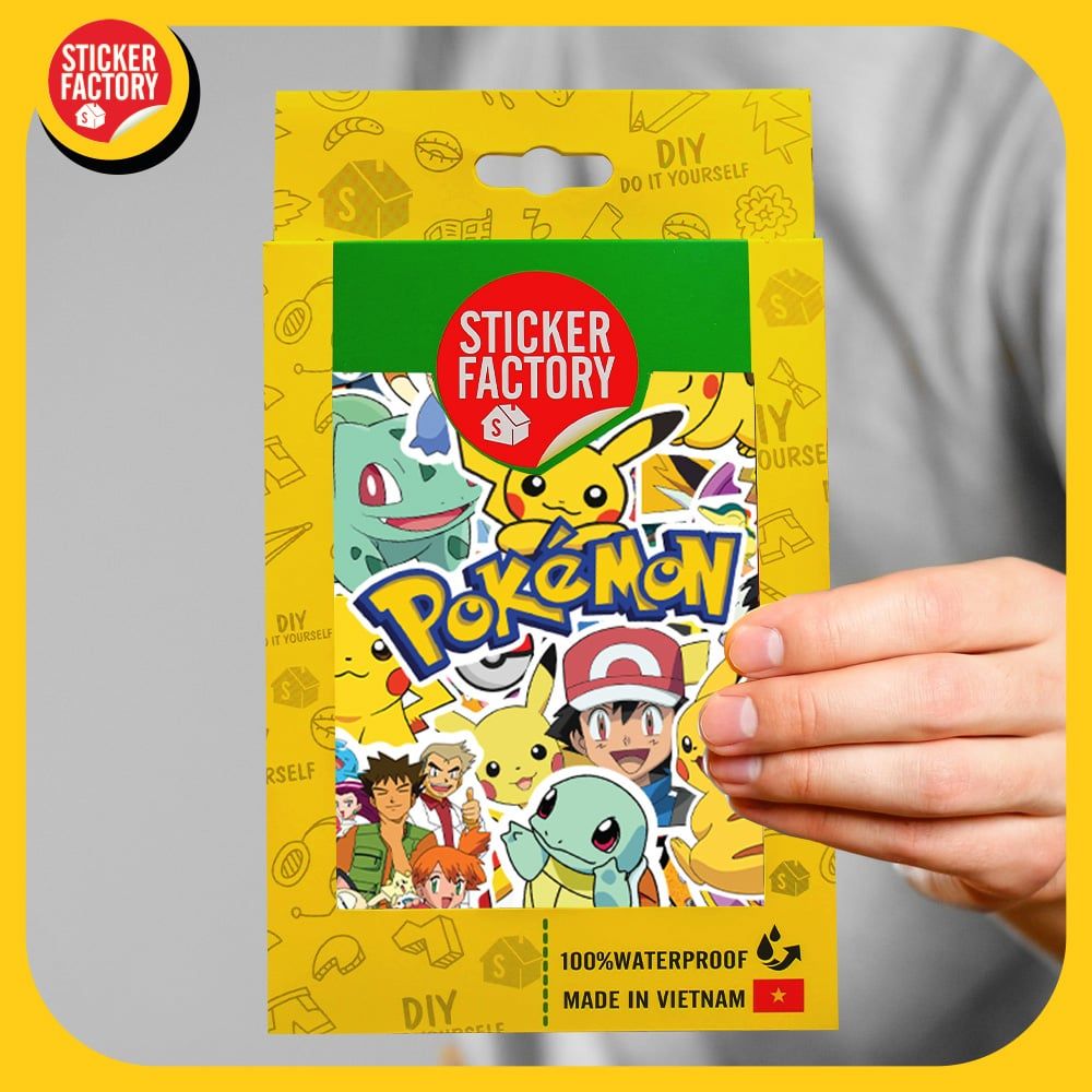 Pokemon - Set 100 sticker hình dán