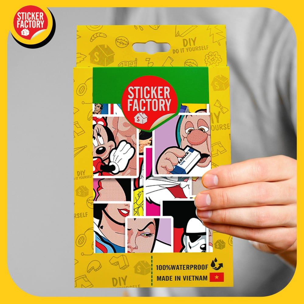 Pop Art - Set 100 sticker hình dán