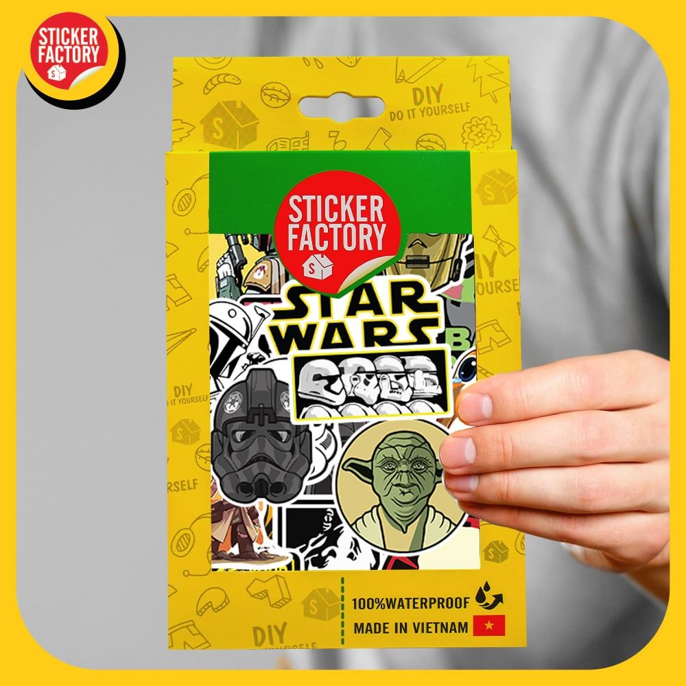 Star War - Set 100 sticker hình dán