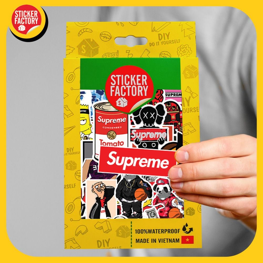 Supreme - Set 100 sticker hình dán