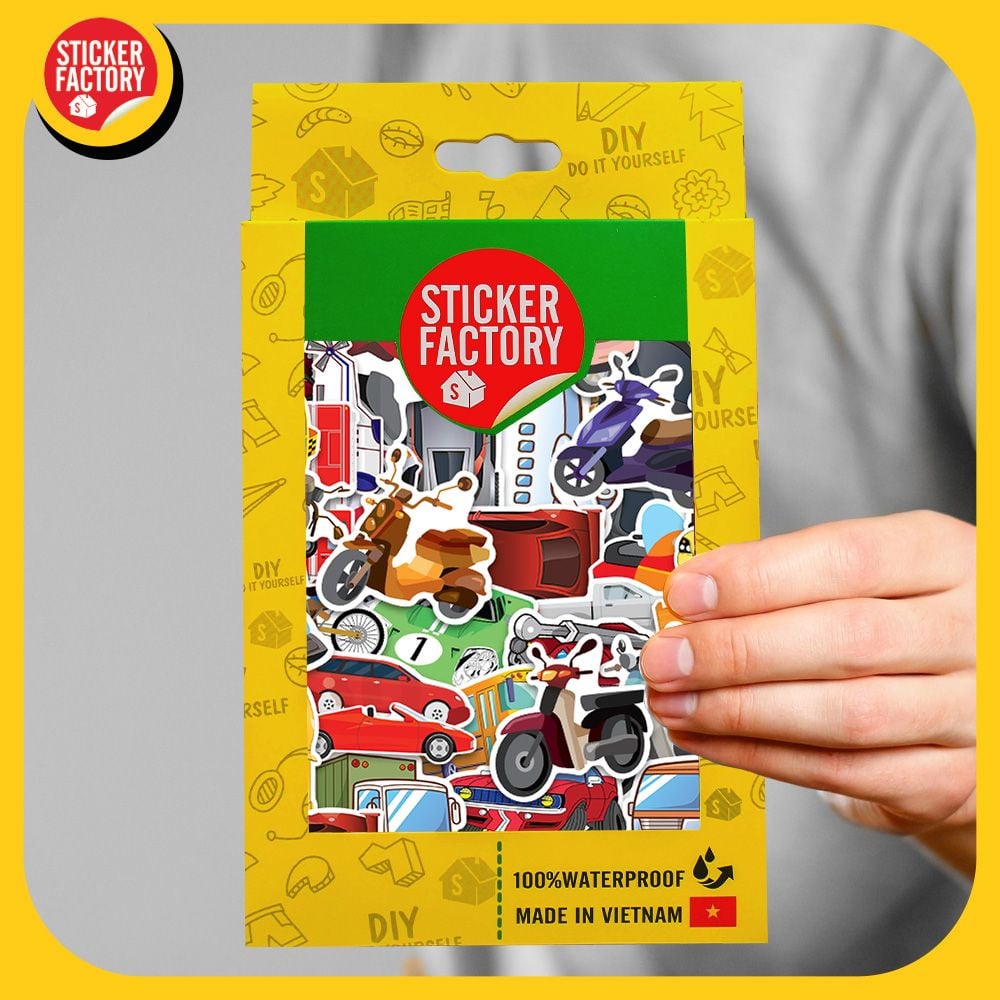 Transportation for Kids - Phương tiện giao thông - Set 100 sticker hình dán