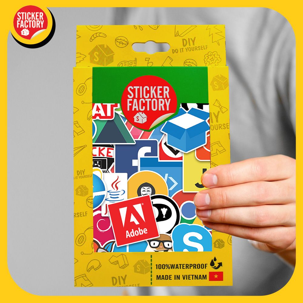 Developer lập trình viên - Set 100 sticker hình dán