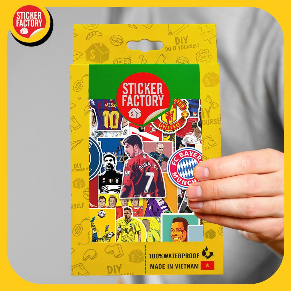 Football - Set 100 sticker hình dán