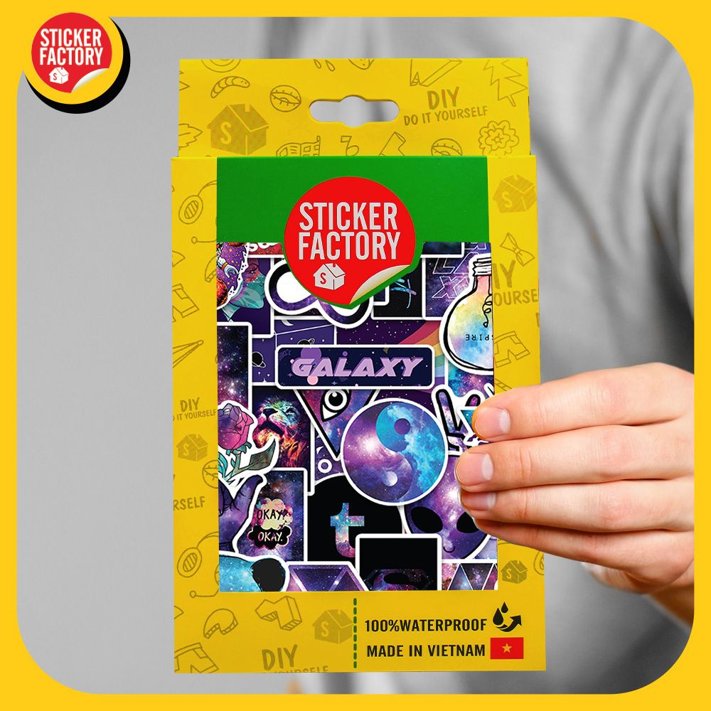 Galaxy - Set 100 sticker hình dán