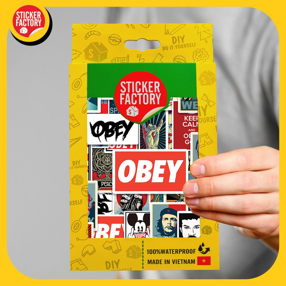 Obey - Set 100 sticker hình dán