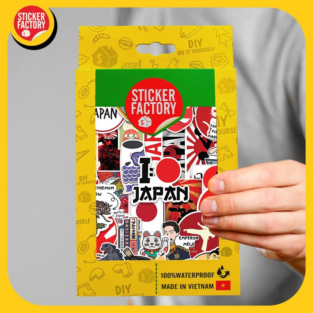 Nhật Bản Japan - Set 100 sticker hình dán