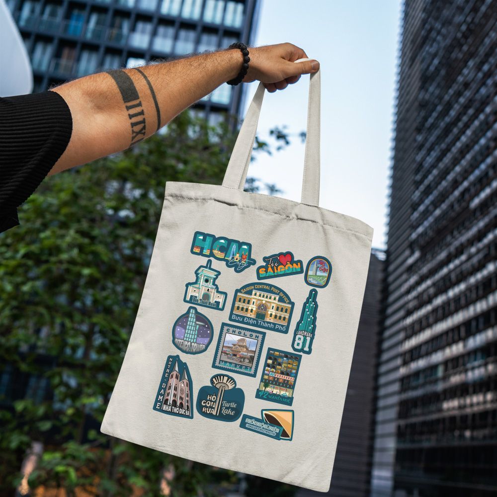 TOTE009 Ho Chi Minh City - Túi Tote Canvas Bag
