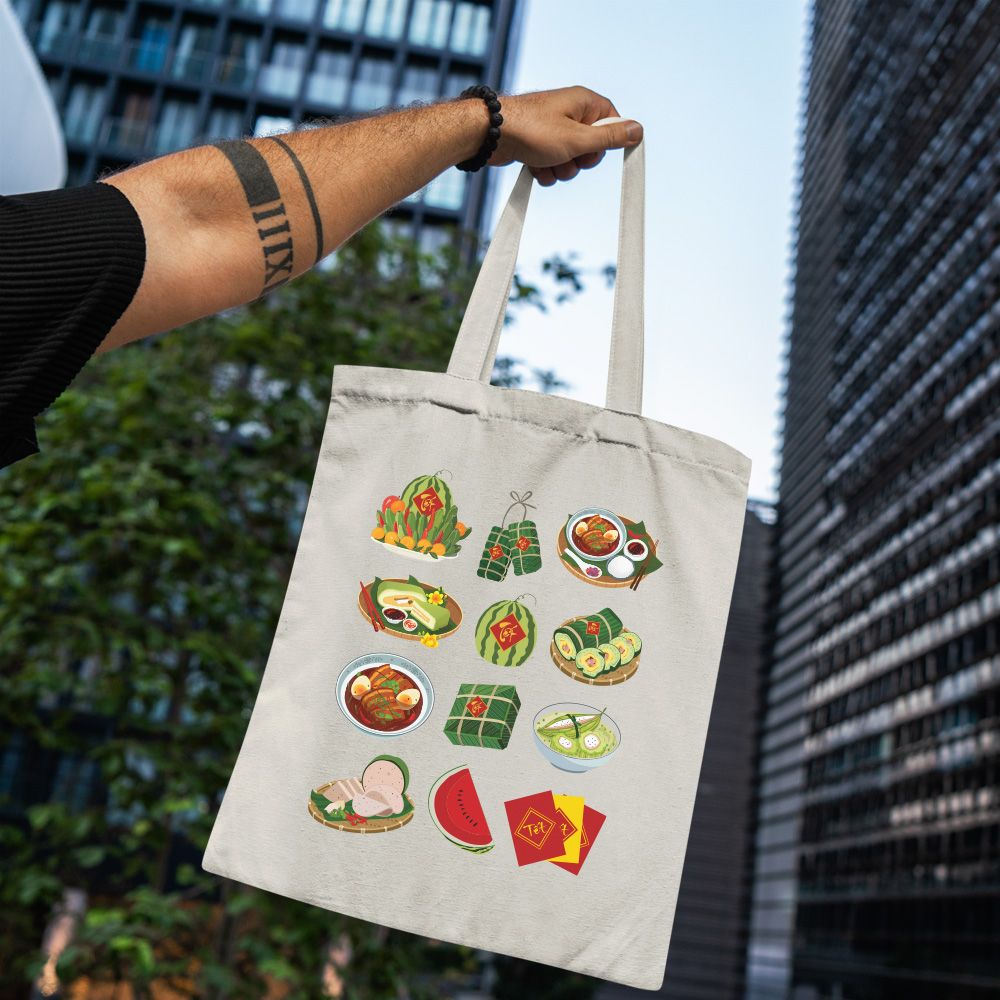 Taste of Vietnamese Tet - Túi Tote Canvas Bag