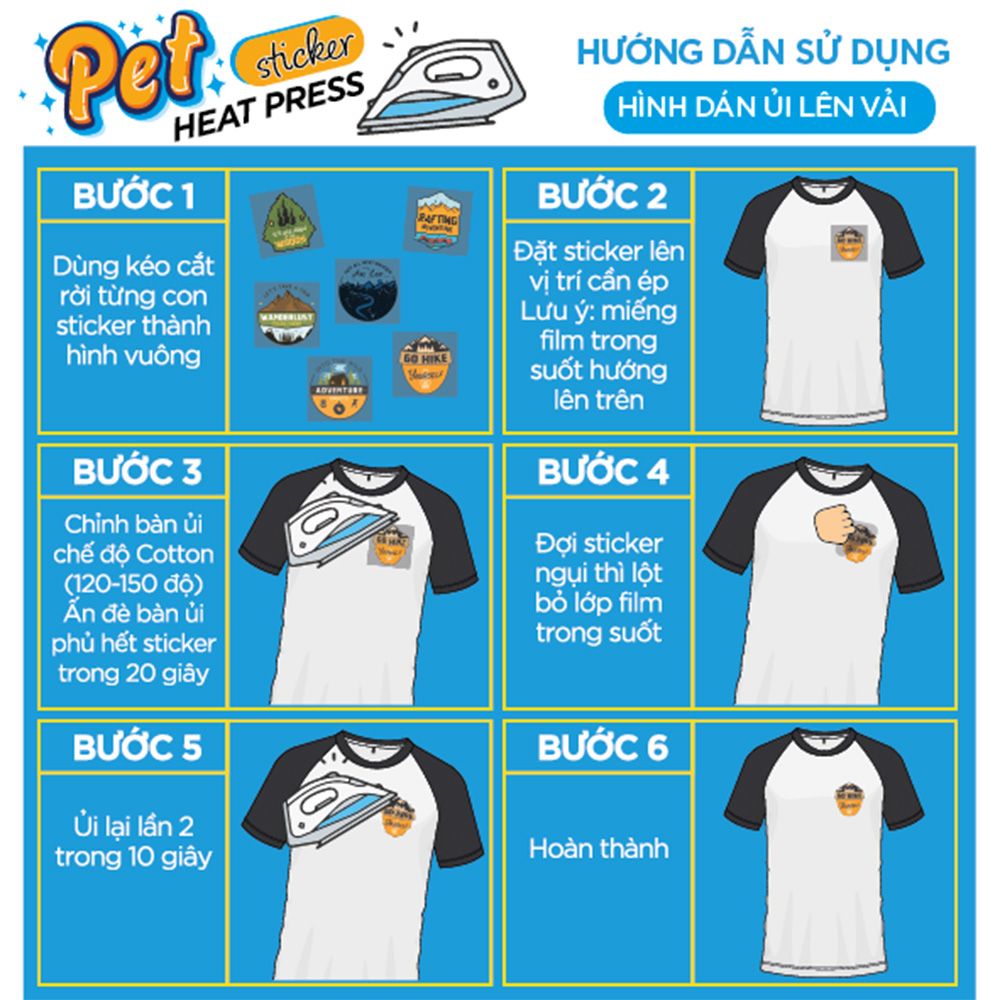 PET006 - ROCK - Heatpress sticker - Hình dán chuyển nhiệt