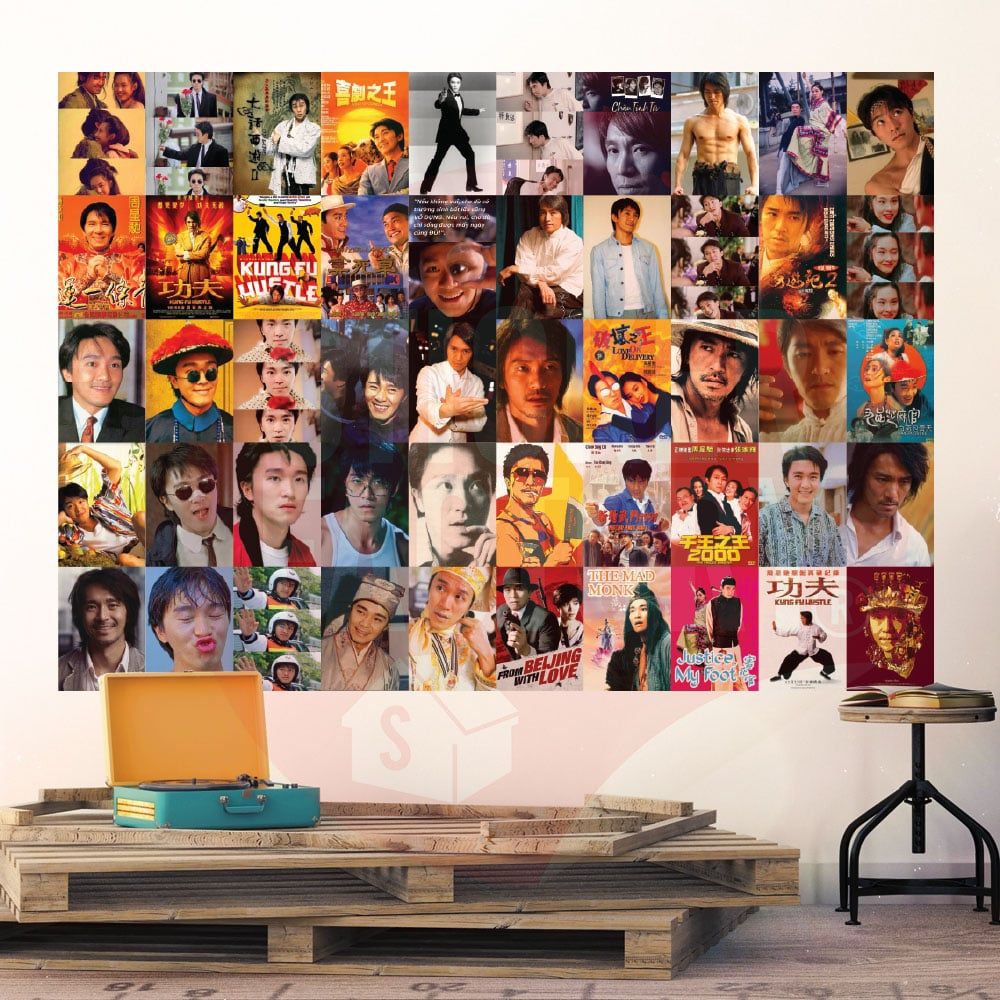 STEPHEN CHOW CHÂU TINH TRÌ - Set 50 Poster A4 dán tường trang trí